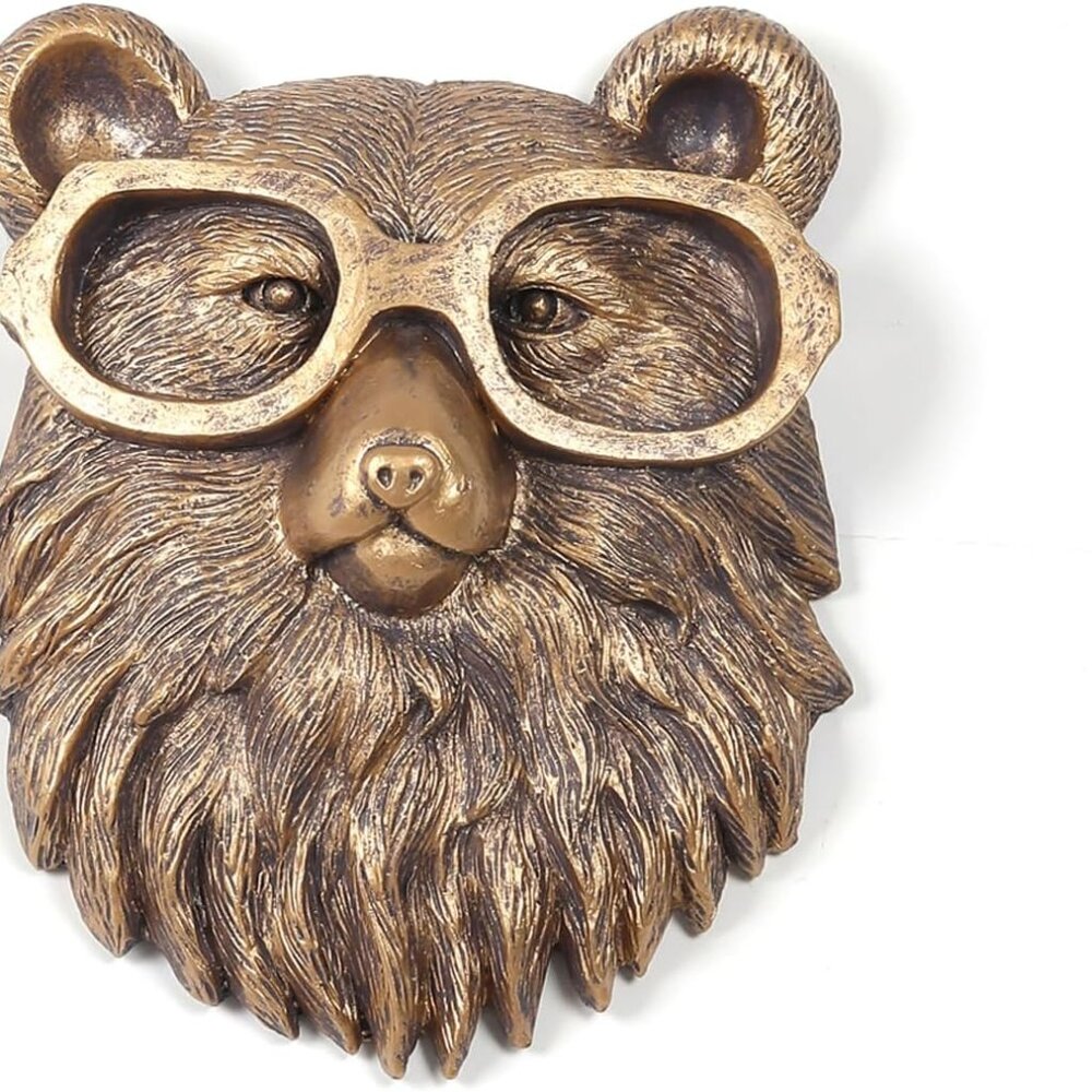 Bear Wall Fall Decor Gold Animal